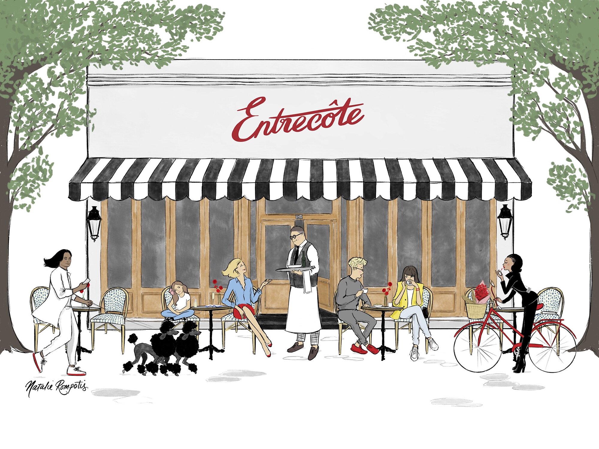 Interior photograph of Entrecôte Prahran by Natalie Rompotis